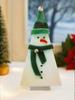 1pc Christmas Acrylic Snowman Tabletop Decoration Cute Snowmen with Hats & Scarves Ornaments for Home, Office&Holiday Party Gift
