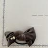 Korean Velvet Pearl Bow Hair Tie: Chic Autumn/Winter Headwear for Women