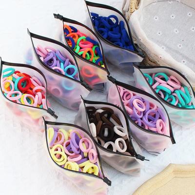 100 Stück/Set Mädchen Süßigkeitenfarben Elastisches Gummiband Haargummis Kinder Baby Nylon Stirnband Scrunchies Kinder Haaraccessoires