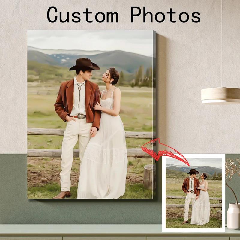 Imprimeu pe pânză personalizat, Artă de perete personalizată cu fotografiile tale, pentru decor dormitor, sufragerie, bucătărie, baie, pentru festivaluri, petreceri, evenimente tematice