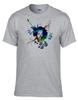 Jimi Hendrix Flowers Music Logo Grau T-Shirt - 003 -GR_Gr.  XL