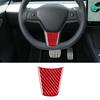 Real Carbon Fiber For Tesla Model 3 Model Y 2017-2022 Car Steering Wheel Under Part Panel Trim Sticker Car Interior Accessories