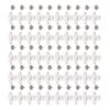 50 Sets Pants Buttons 17mm Stainless Steel Round Cap Pointed Screw Combo Thread Rivet Buttons for
