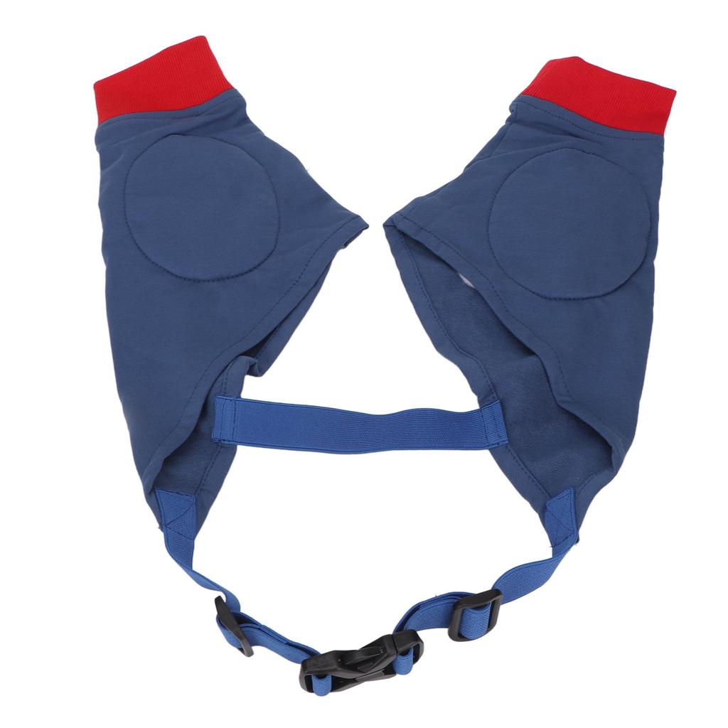 Dog Front Leg Braces Soft Padded Elastic Breathable Joint Protection Dog Recovery Sleeve Red Blue L