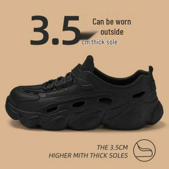 Women's Hole Shoes Non-Slip Sandals - Breathable, Soft Sole, Wear-Resistant Beach EVA Slippers