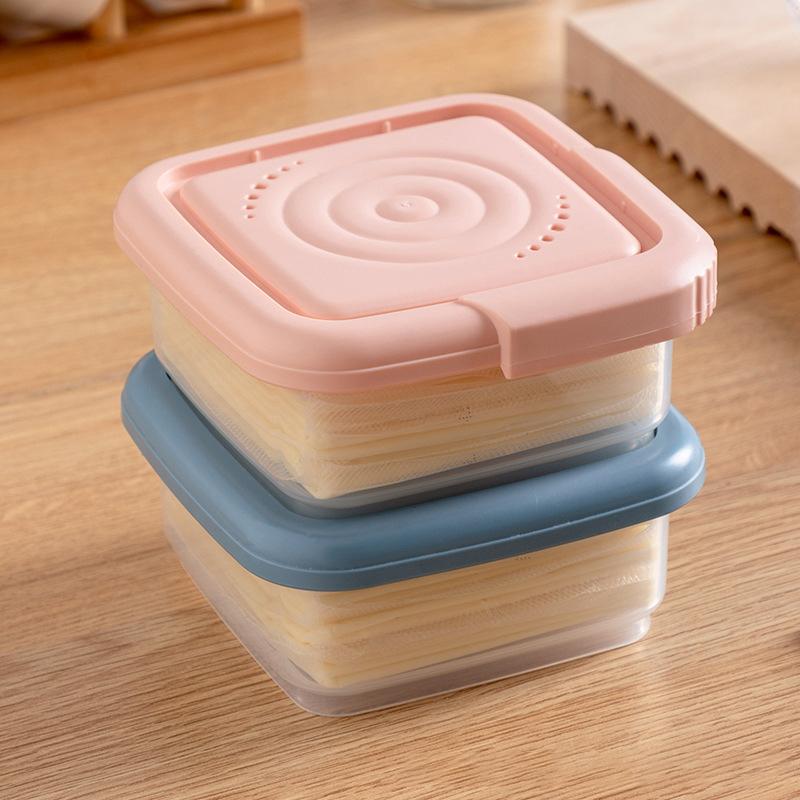 1Pcs Butter Cheese Storage Box Cheese Box Refrigerator Kitchen Fruit Vegetable Fresh-Keeping Organizer Storage Box Kitchen Tool