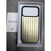כיסוי טלפון מסגסוגת אלומיניום RIMOWA לאייפון 18 פרו מקס 17, כיסוי מגן מט נגד טביעות אצבע