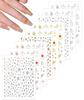 9pcs Nail Accessories for Nail Art, Nail Charms, Suitable for Professional Nail Art and Nail Decoration, Fashionable Nail Art Design for Special