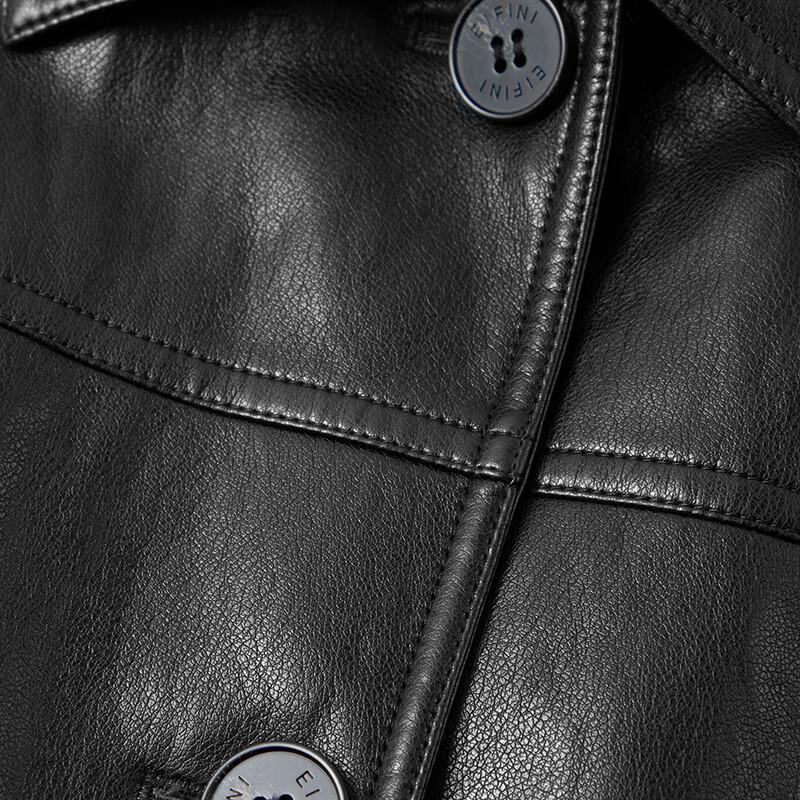 Eifini Women's Designer-Inspired Relaxed Fit Faux Leather Jacket