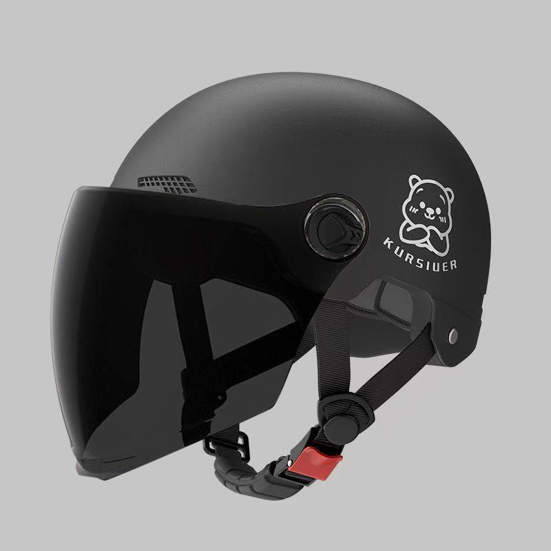 1 Piece Battery Motorcycle Summer Universal Four-Season Sun Protection Safety Helmet Half Helmet Electric Car Women'S Helmet