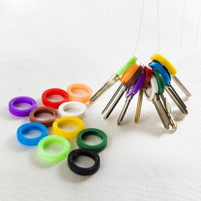 Felle kleuren holle siliconen sleutelkaphoezen topper sleutelhanger sleutelhangers auto huis sleutelhoes