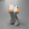 Human Body Chest Plaster Statue Desk Decoration Creative Figures Artwork Ornaments Characters Sculpture Room Aesthetic Decor