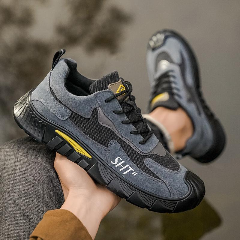 

Новая рабочая обувь мужская 2025 весенняя одежда рабочая обувь износостойкая легкая нескользящая износостойкая универсальная повседневная обувь обувь для улицы 44