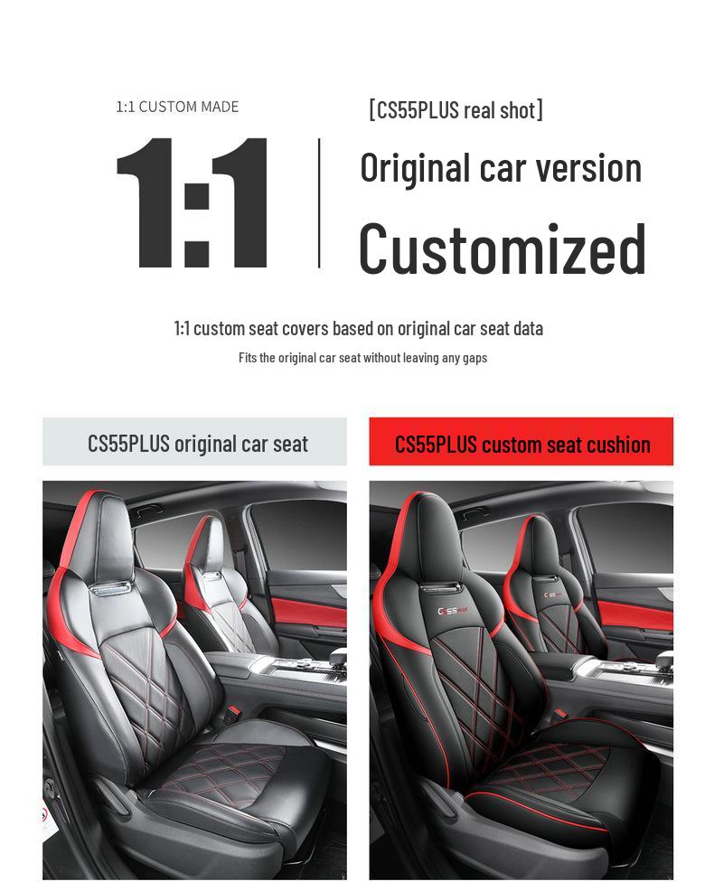 Changan CS55 Plus 3rd Gen Car Seat Cover - All-Season Leather Cushion
