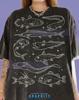 Deep Sea Fish Ocean Marine Comfort Colors® Tshirt, Vintage 90S Graphic Style Anglerfish Eel Retro Tees, Y2K Streetwear Angler Nature Gift,