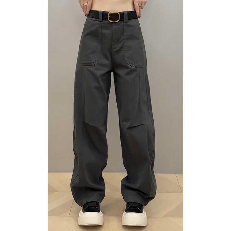 

Plus Size Women s Autumn Jeans - Loose Fit, High Waist, Straight Wide Leg L