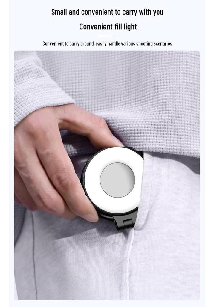 Portable Magnetic LED Selfie Ring Light for Streaming and Makeup