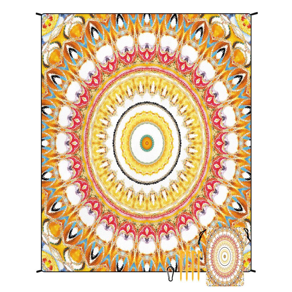 Bohemian Beach Mat Moisture-proof Mat Outdoor Seat Cushion Picnic Mat Customized Tent Camping Floor Mat 180 * 220CM 550g
