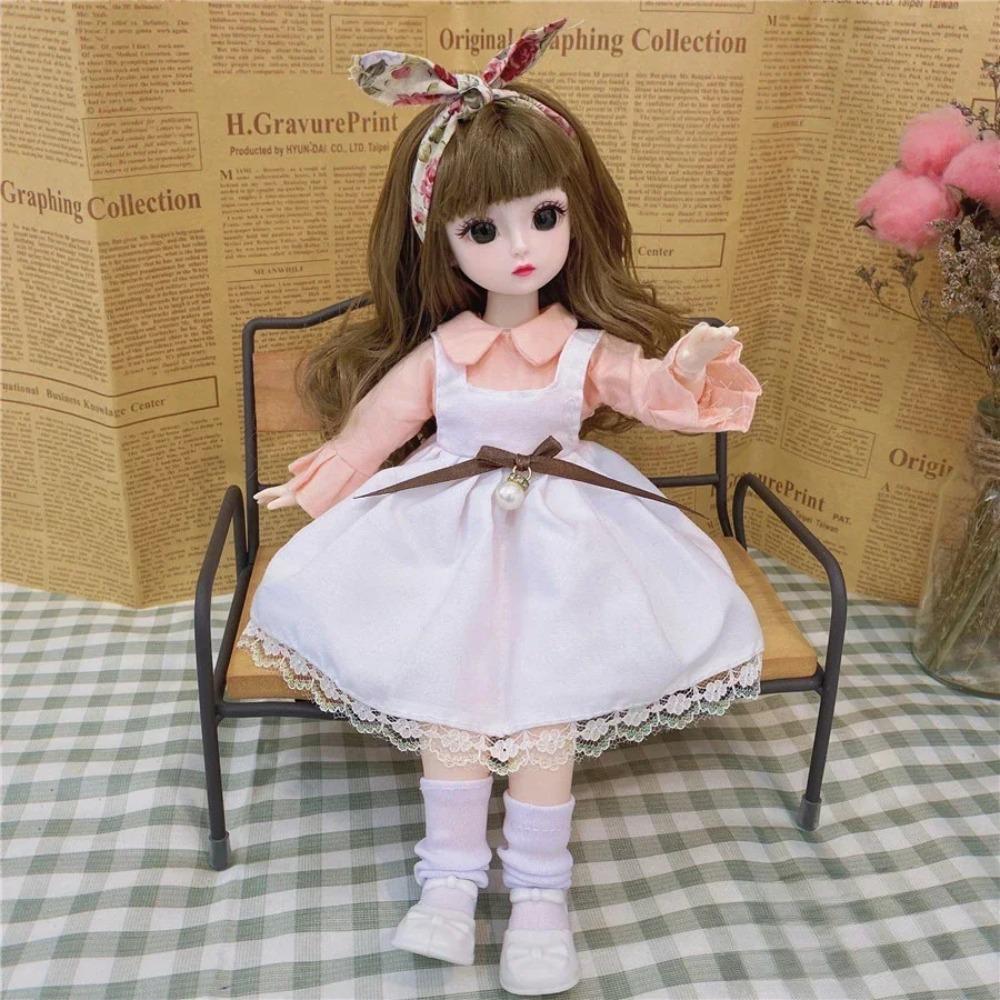 Removable Joints Girl Princess Doll Humanoid Doll Dress BJD Doll 30cm Baby Dolls  Girls Toy