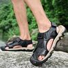 Fashion 2025 Fashion Sandals Men's LeatherAnti Slip Breathable Soft Sole Shoes For Men Summer Water Trekking Beach Slippers Size 38-46