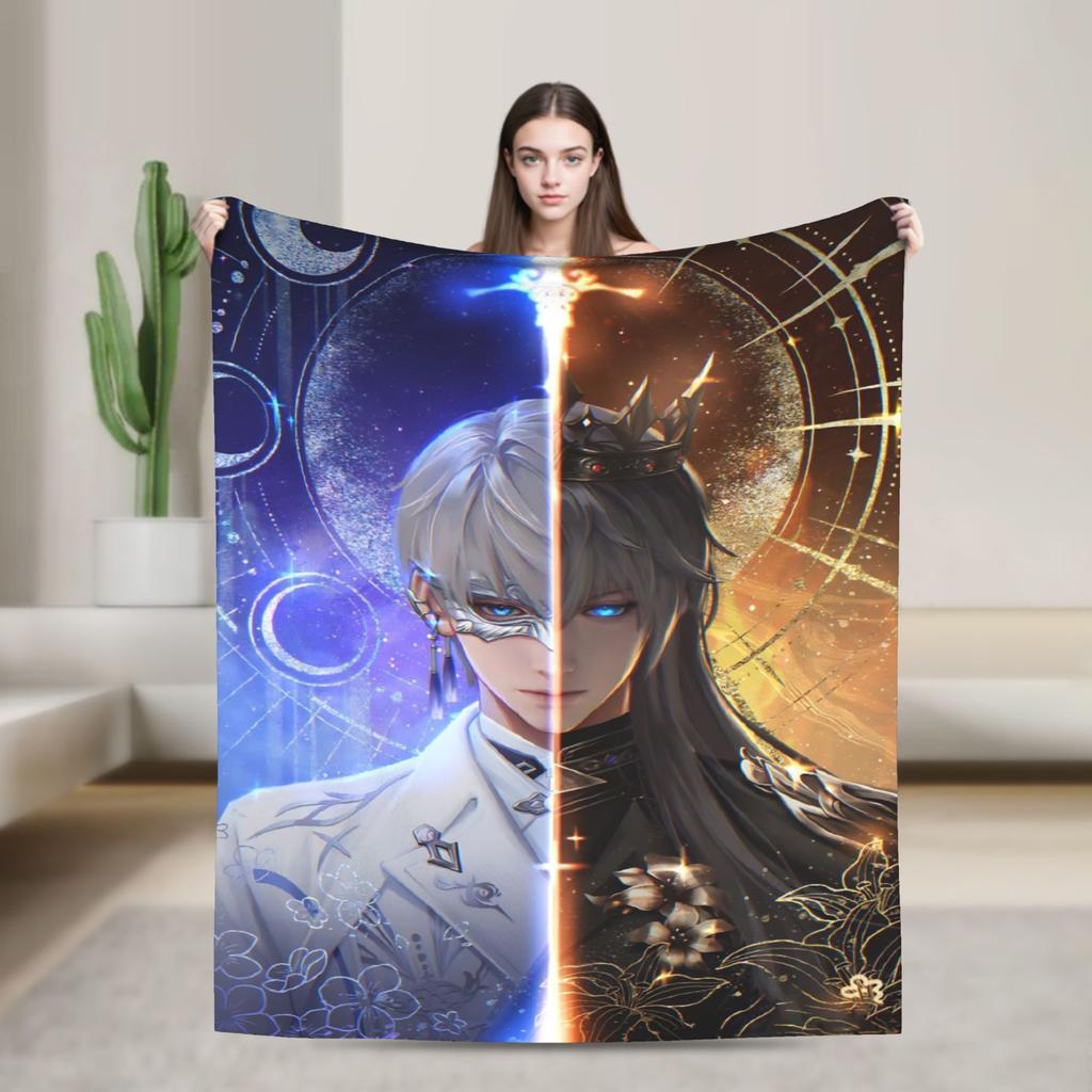 Love and Deepspace Rafayel Fuzzy Blanket Awesome Throw Blanket for Sofa Bedding Lounge 150*125cm Bedspread