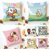 LLine Friends Puppy Cushion Cover Washable Linen Pillowcase Soft  for Sofa Bed Cozy Home Room Decor