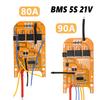90A BMS 5S 21V Lithium Battery Protection Board PCB 18650 Battery Charge Protection Board For Power Tool Accessories