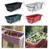 Hanging Flower Pot for Fence And Balcony, Flower Box, Flower Pot with Drainage Hole, Removable Tray, 43 X 19 X 15 Cm