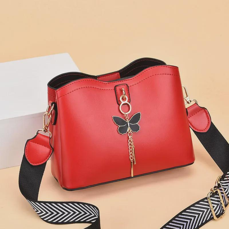 Women's 2026 Multi-Compartment Large Capacity Bucket Shoulder & Messenger Bag