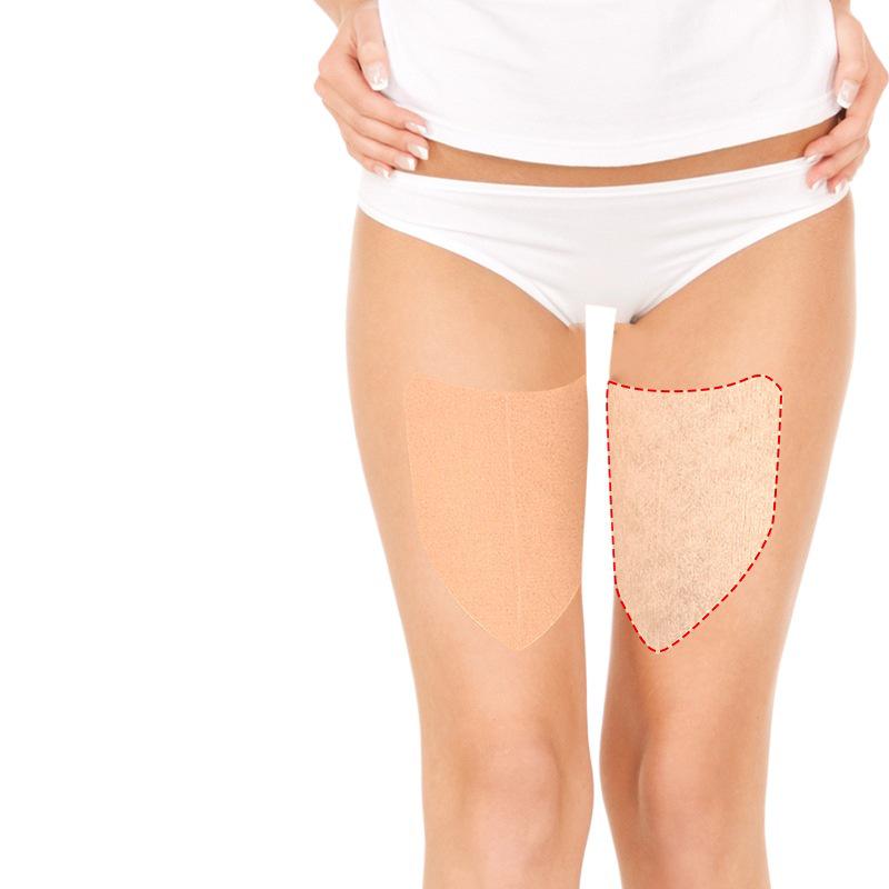 Elastic V-Shaped Invisible Thigh Protector: Anti-Friction, Sweat-Proof, Pressure Relief Fabric Patch