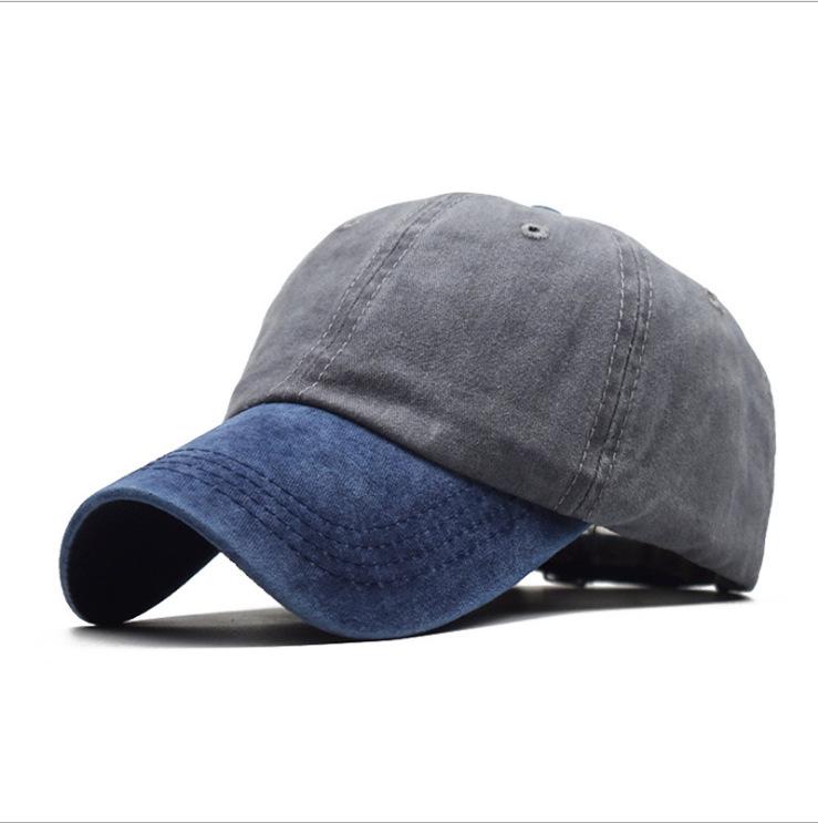 Solid Color Distressed Washed Baseball Cap - Minimalist Casual Hip Hop Style