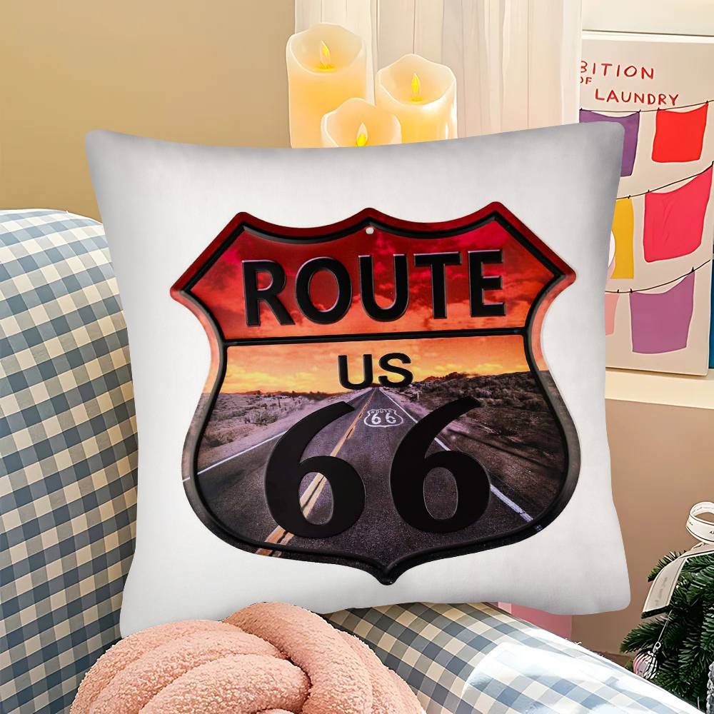 pc Fashion US Route Cool Anime Pillow Case Fashion Square Pillowcase Bedroom Sofa Room Ins Decoration Leisure