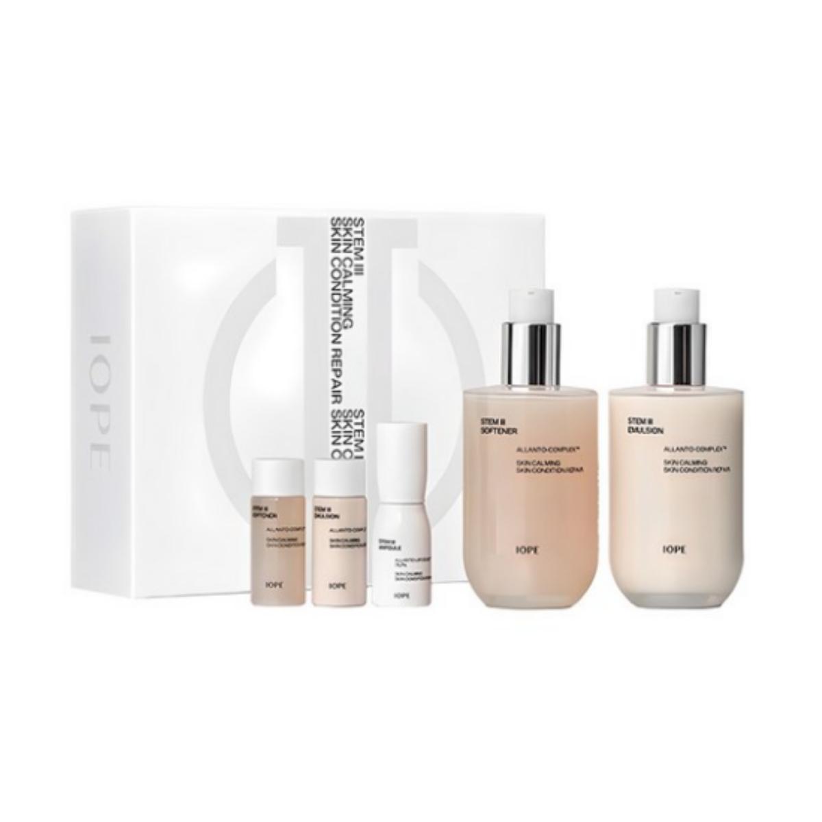 

IOPE Stem3 Basic Skincare 5‑Piece Set — Softener 150 ml + 15 ml, Emulsion 150 ml + 15 ml, Stem3 Ampoule 10 ml