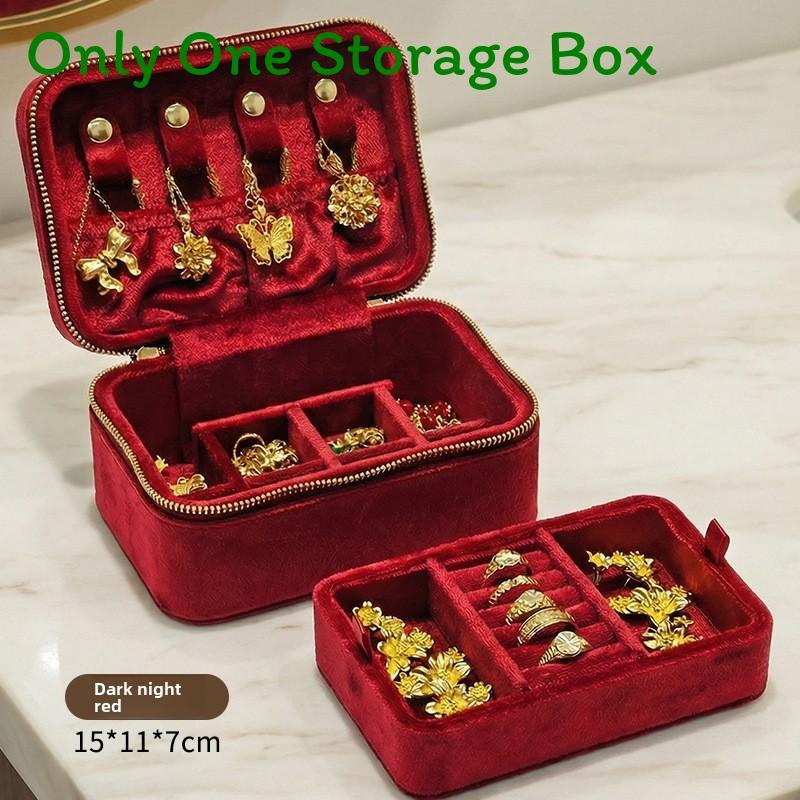 Premium Silk Like Jewelry Storage Case With Compact Design For Home And Travel Use