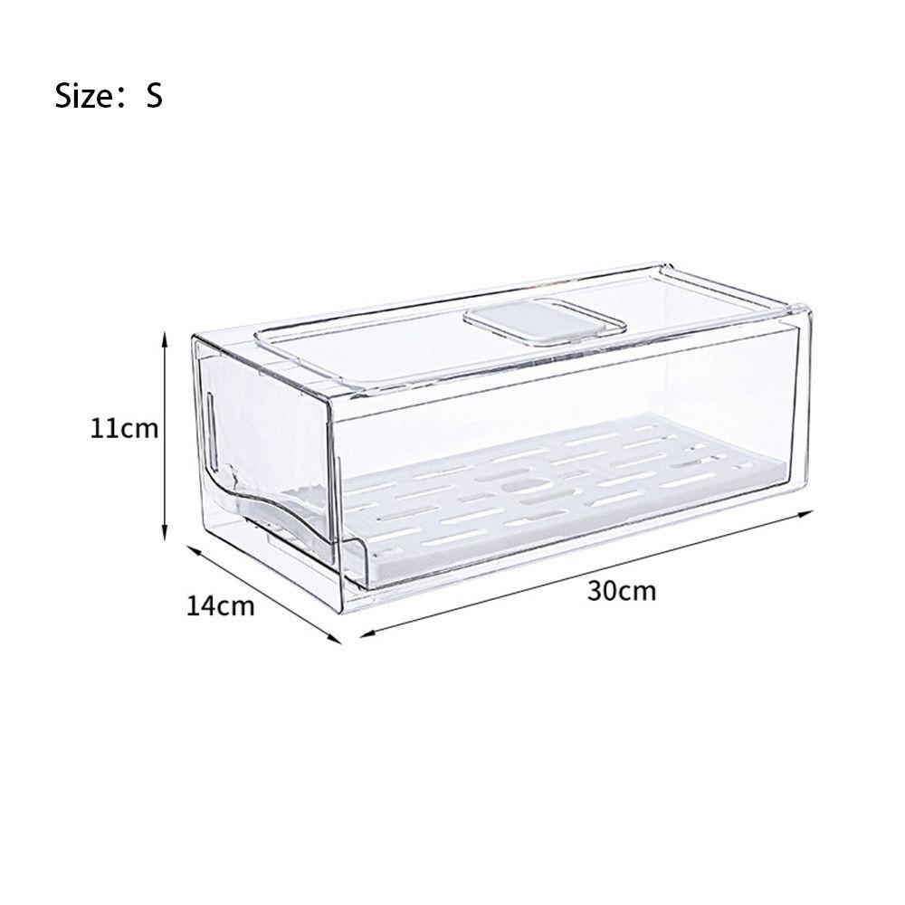 Food-grade Drawer-type Fresh-keeping Box Plastic Meat Frozen Box NEW Finishing Storage Box  Kitchen