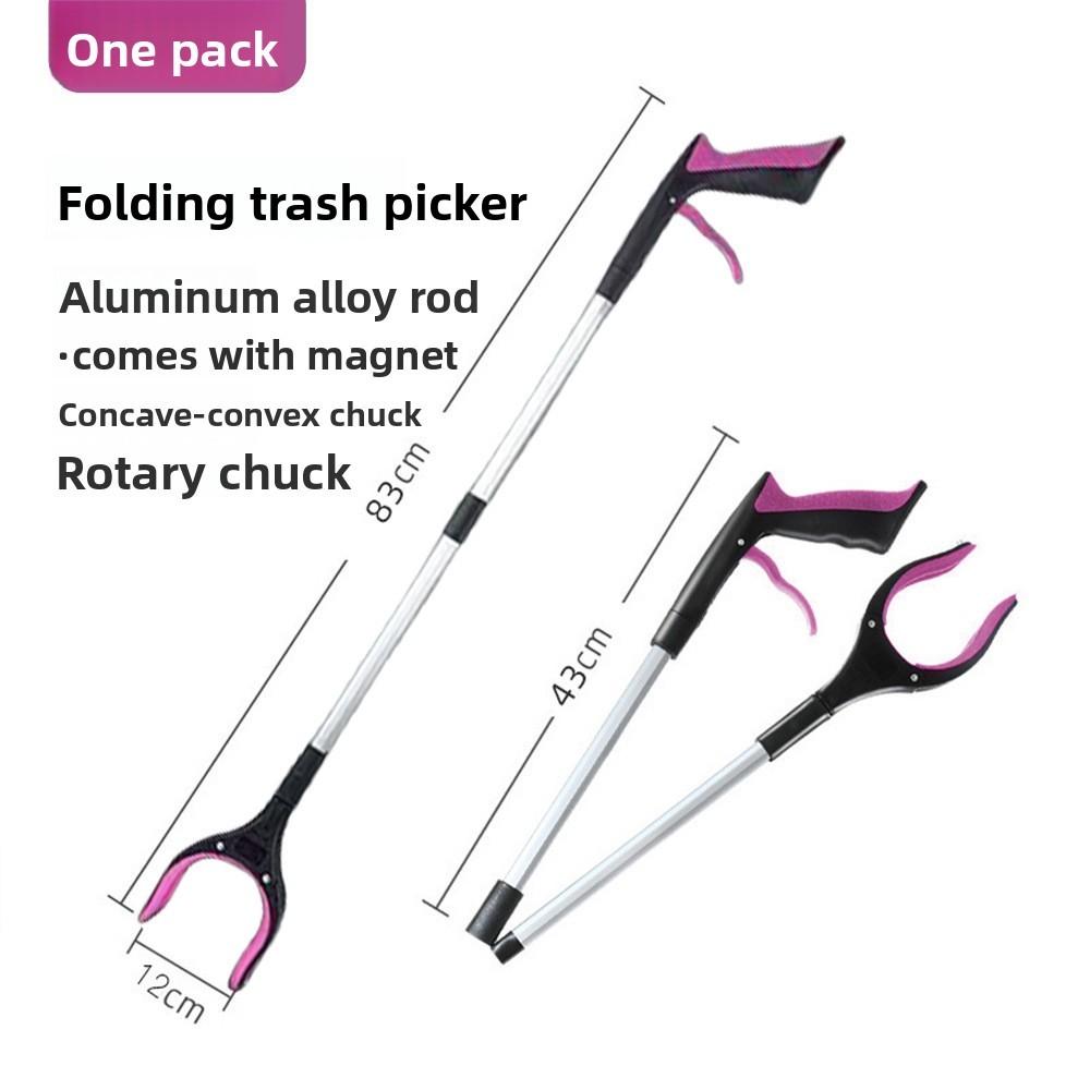 Multifunctional Foldable Reacher Grabber Tool For Trash Pickup And Outdoor Cleaning