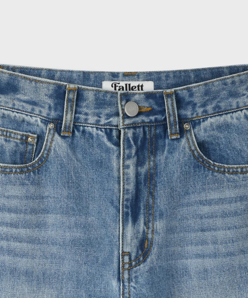 FALLETT Straight Denim Pants Light Blue