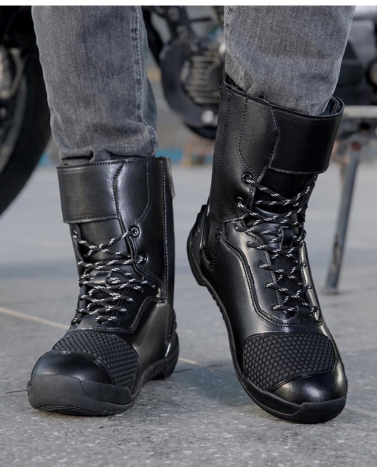 Botas de Motociclismo Unissex - À Prova de Vento, Para Todas as Estações, Sapatos Curtos para Corrida e Touring