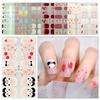 Nail Art French Nail Decals 3D Nails Polish Wraps Gel Nail Stickers Set Gel Full Nail Wraps  Nail