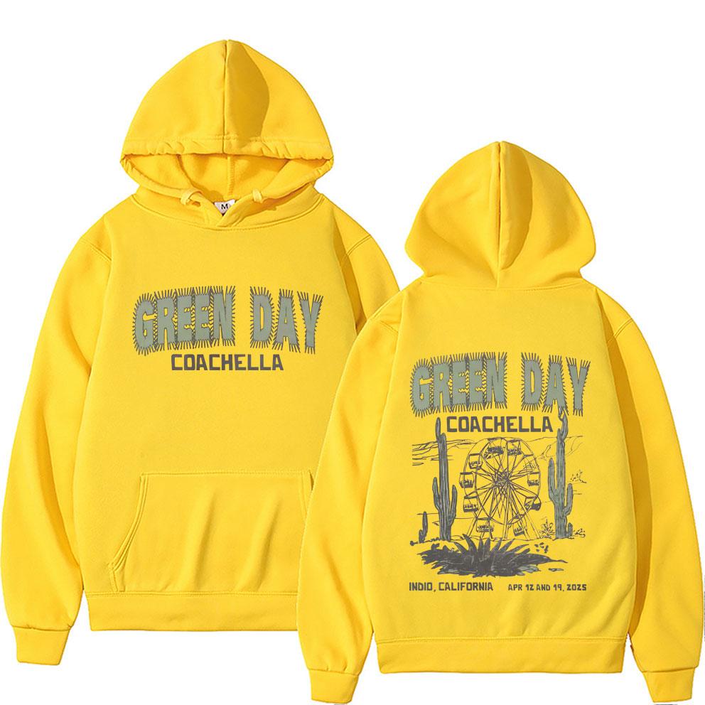 Punk Band Green Day Graphic Hoodie Men's Women's Classic Gothic Rock Hooded Sweatshirt Unisex Oversized Pullover Hoodies