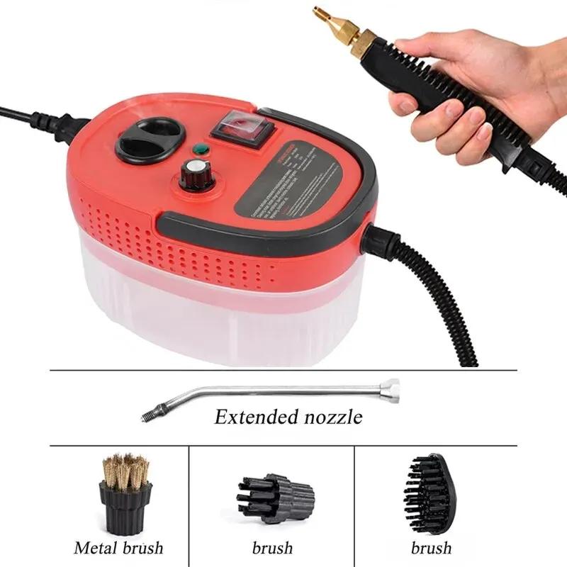 

1200 мл 2500 Вт Ручной пароочиститель Высокого давления Температурный пароочиститель Для Домашнего Кондиционера Кухонной Вытяжки Чистки Автомобиля EU&220V красный
