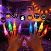 Trick or Treat Goodie Bag Fillers Halloween Finger Projector Lights, LED Spooky Projection Rings with Pumpkin Ghost Bat Glow in The Dark Toys Patterns