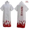 Capa de Cosplay de Naruto Shippuden Capa del 4º y 6º Hokage Capa Vestido de Fiesta Disfraz
