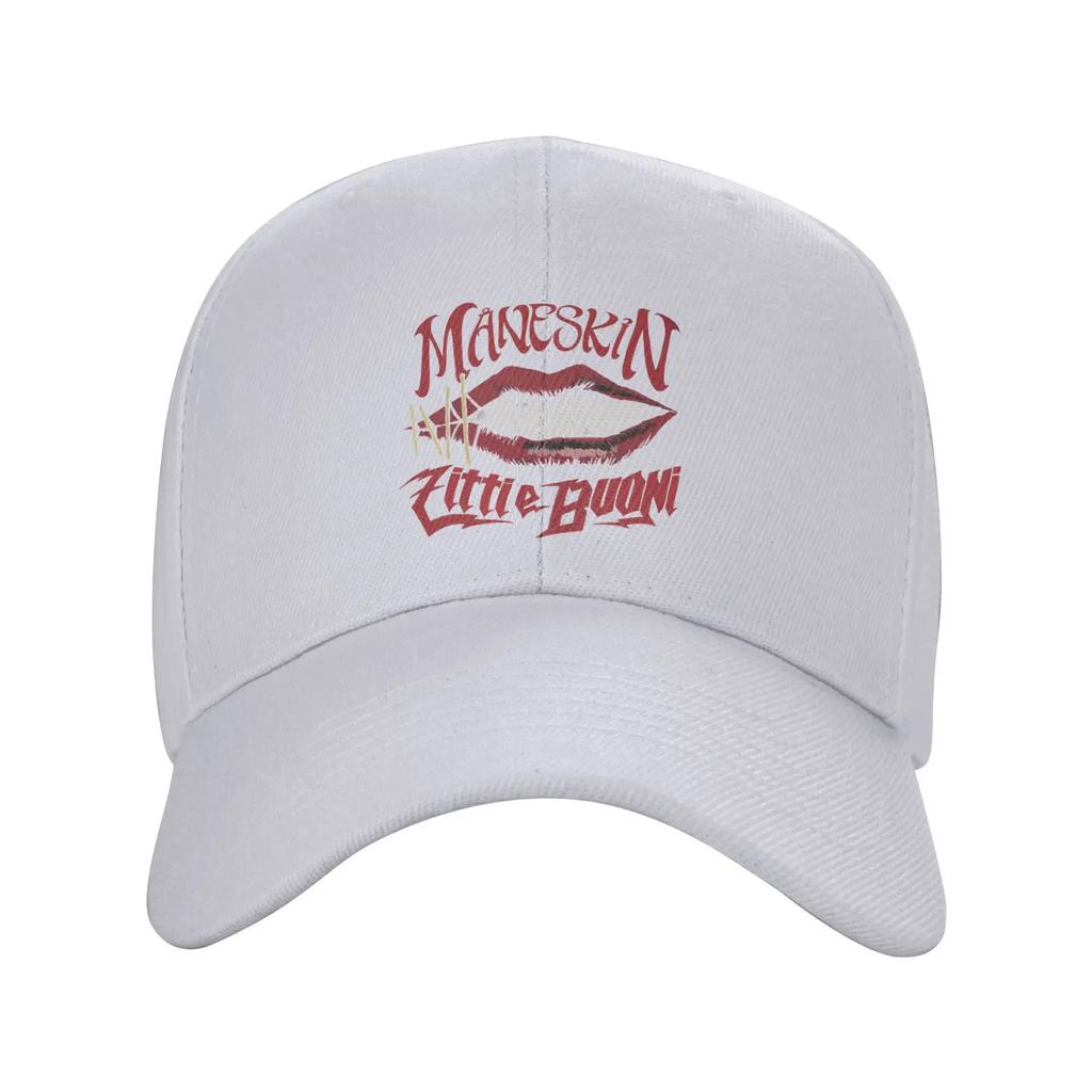 Custom Classic Unisex Maneskin Italy Band Rock Music Baseball Cap Adult  Adjustable Dad Hat Women Men Sports