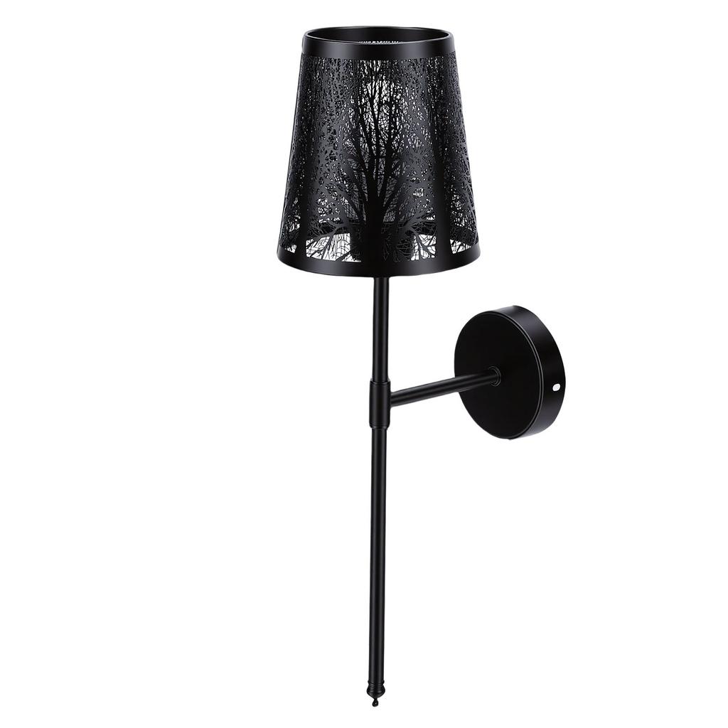 Wall Sconce Rechargeable Dimmable RGB Wall Light Hollow Out Bedside Light with Remote Control for Bedroom