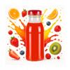 50x Glass Bottles for Juice JUICE 125ml Bottle for Juice Juice Syrup