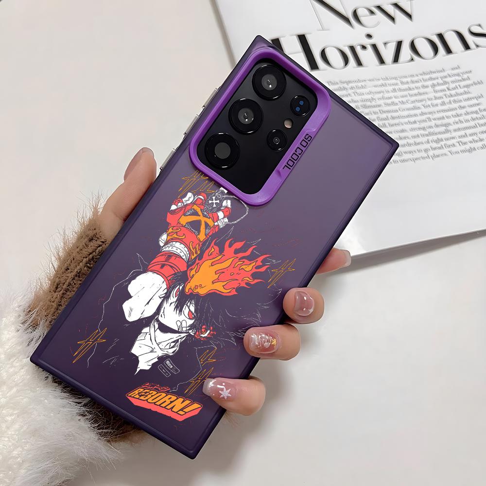 Anime R-Reborn Phone Case For Samsung Galaxy S25 Edge S24 S23 S22 S21 S20 Ultra Funda Silicone Silver Cover