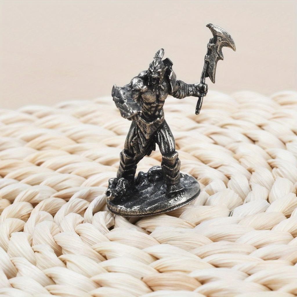 Vintage White Brass Warcry Orc Soldiers Models Desktop Ornaments Decorations Game Miniature Figurine Accessories Men Gifts