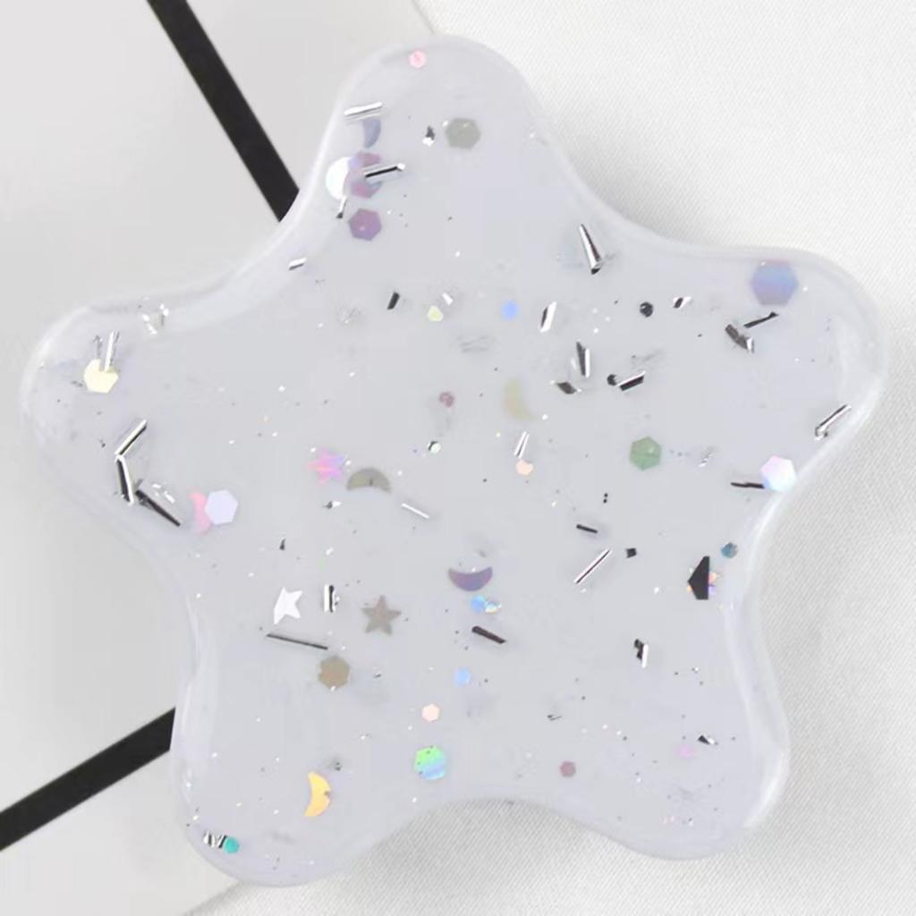 The New Patrick Star Shape Star Shape Mobile Phone Holder Glitter Mobile Phone Holder Is Suitable for Any Mobile Phone and Mobil