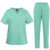 Multicolor Beautician Lab Workwear Solid Color Beauty Salon Nursing Uniforms Pet Clinic Scrubs Uniforms Work Clothes